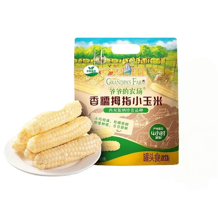 Grandpa's Farm: Sweet and Sticky Thumb-Sized Corn 400 g