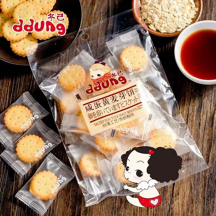 冬己 咸蛋黄麦芽饼1袋 258 克