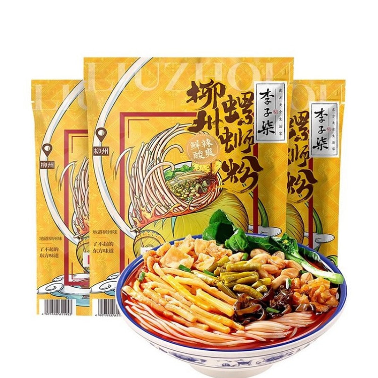 正品李子柒螺蛳粉柳州螺狮粉速食米线夜宵330g*3