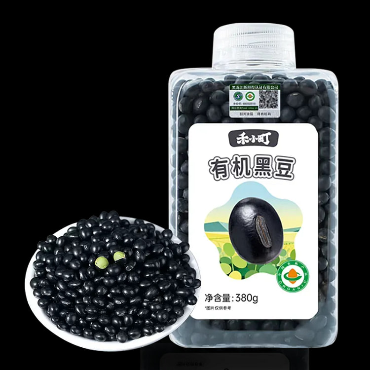He Xiaomachi Organic Black Beans 380g*1 Bottle 380 g