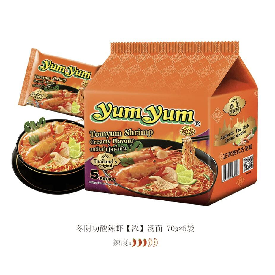 Thai tom yum goong rich soup instant noodles 350g 350 g