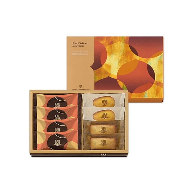 亨利·夏彭蒂埃 栗子&费雪南&玛德琳蛋糕礼盒 8枚 1 盒