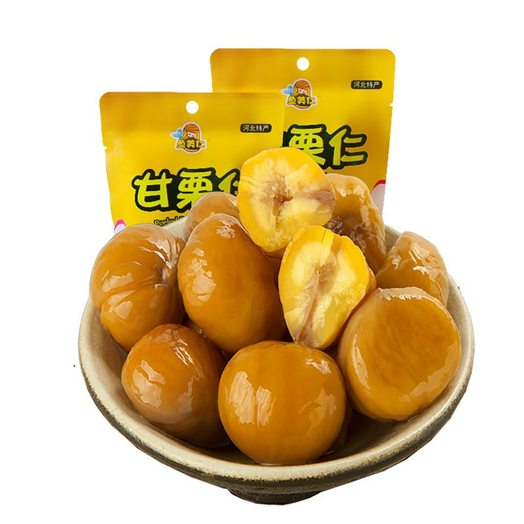 迁西原味板栗仁100gx5袋坚果小零食熟制去壳甘栗仁即食油栗子新鲜