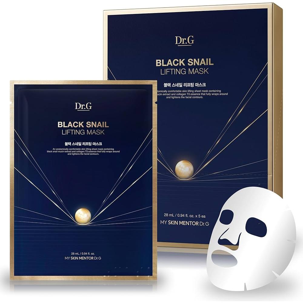 DR.G BLACK SNAIL LIFTING MASK 28ML*10PCS 1 ส่วน