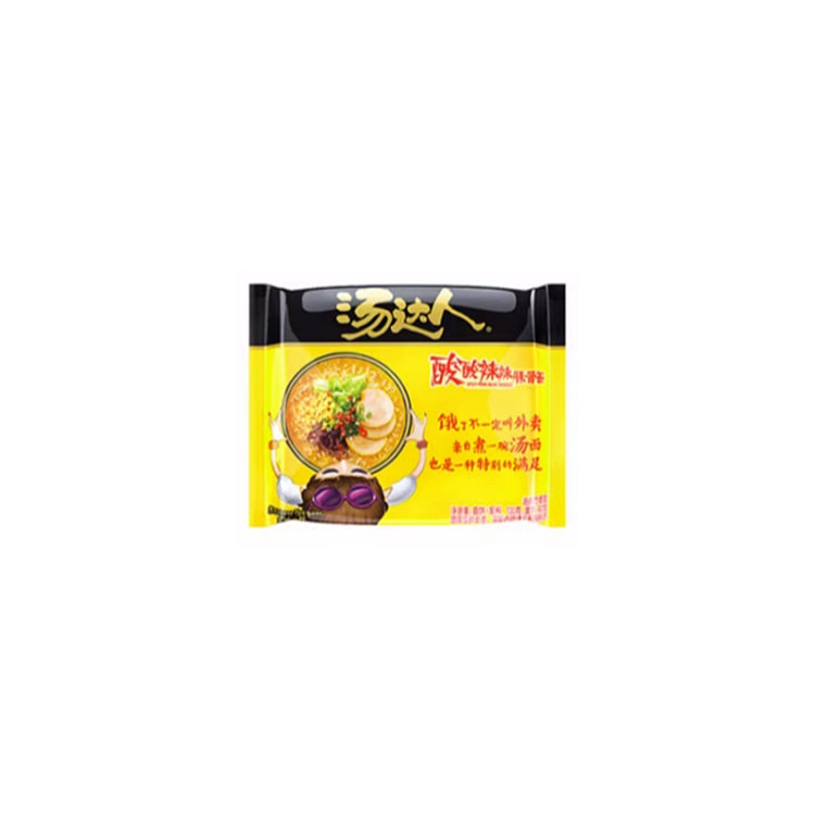 统一汤达人日式豚骨方便面酸辣面泡面130g*1袋