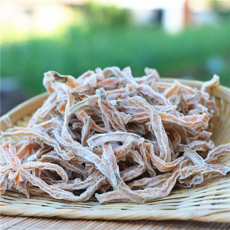 杏黄疙瘩条咸菜 芥菜疙瘩干 嘎达条菜500g