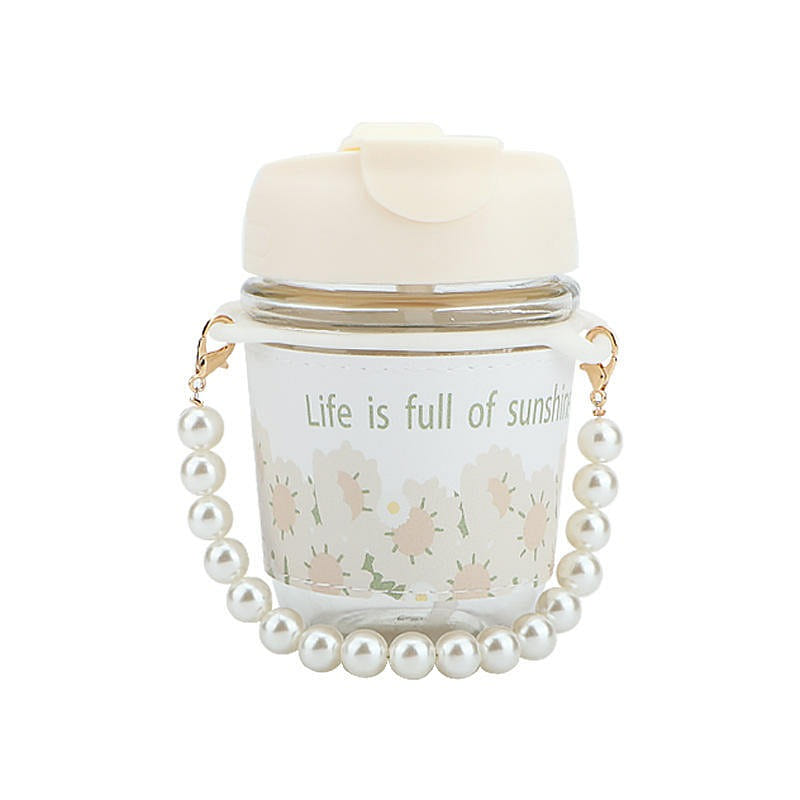 Pearl Chain Mug High-colour Fairy Drinking Mug Hand Carry Convenience 1 count