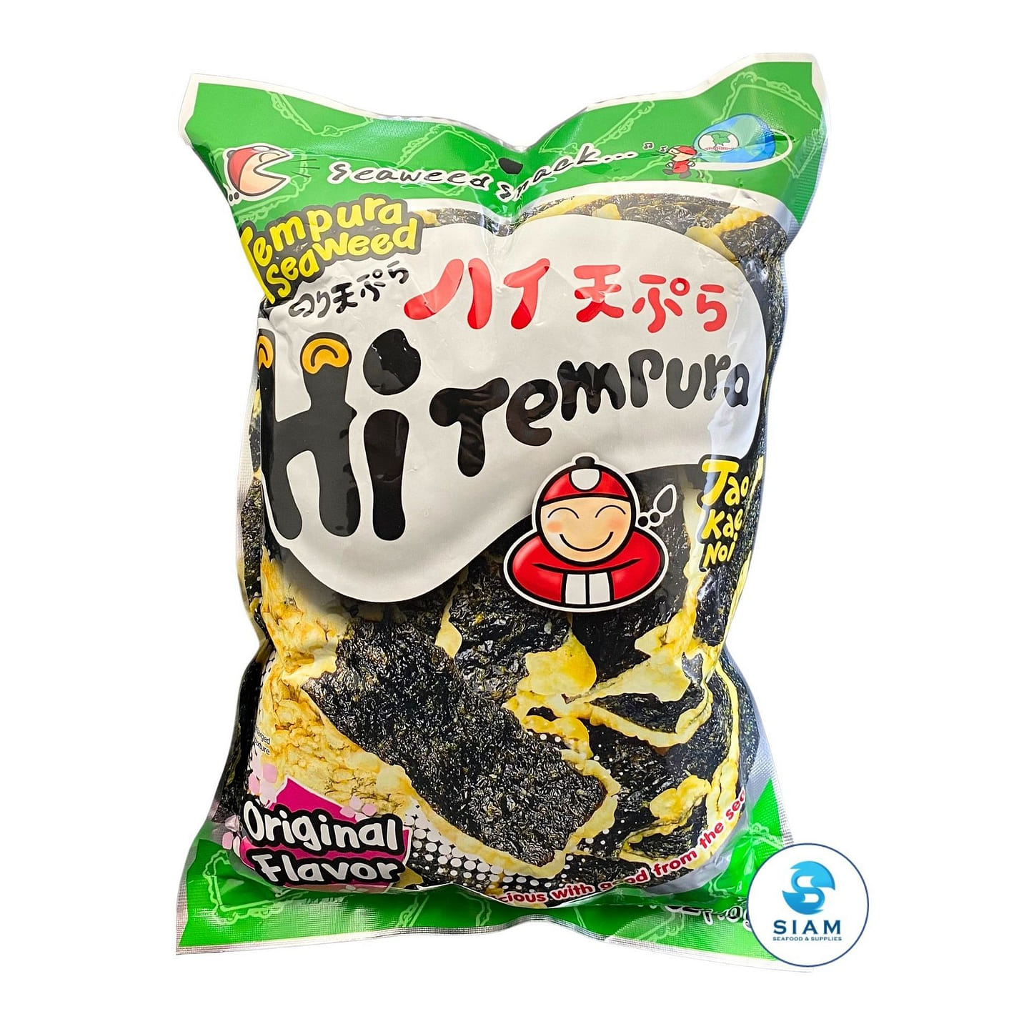 Tao Kae Noi Crispy Seaweed Thai Snack, Tempura Original Flavor 1.1 oz