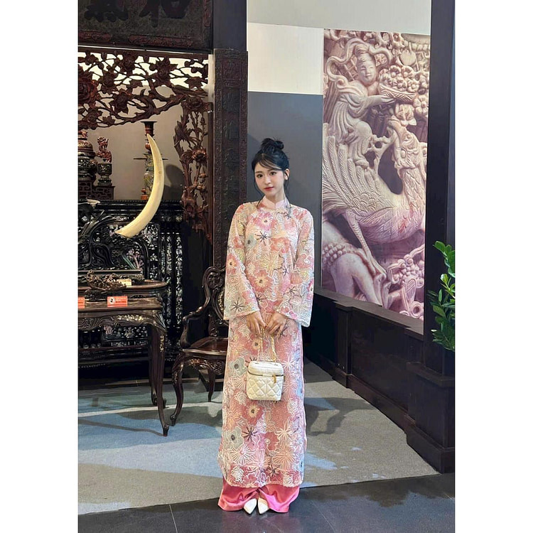 Cocolili Size L M208 Silk Ao Dai (With Pant) 1 each