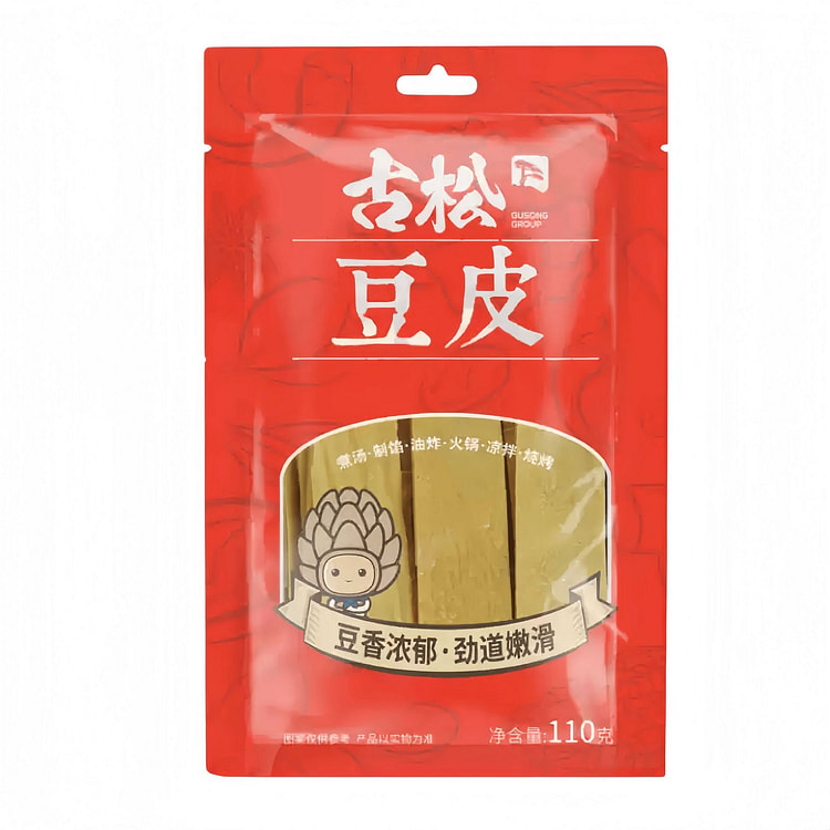 古松豆皮110g1袋炒菜凉拌火锅食材豆腐皮家用 110 克