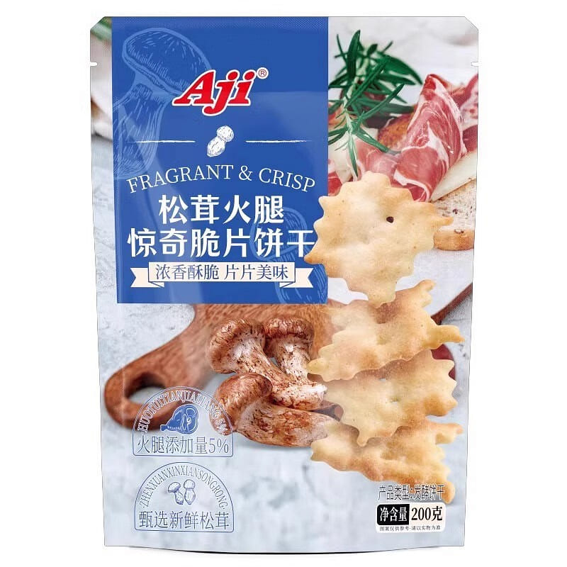 Aji Crispy Crackers (Matsutake & Ham Flavor) 200 g