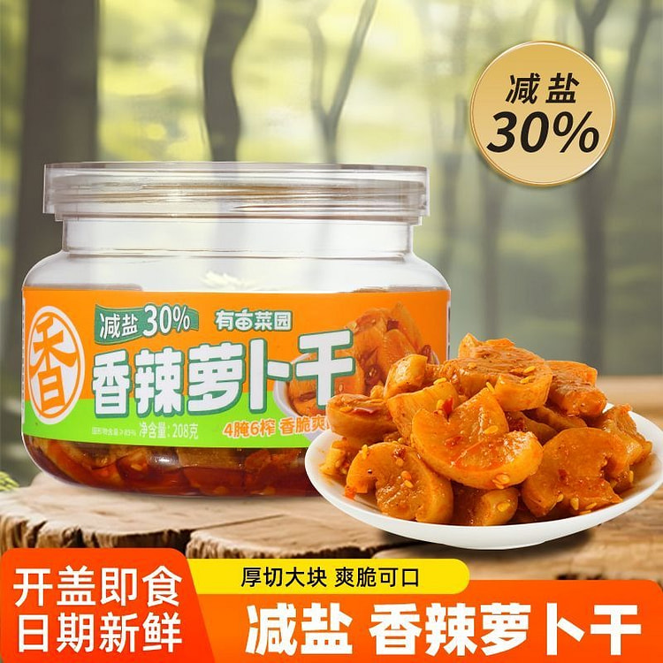 有亩菜园组合装香辣萝卜干208g*1 208 克
