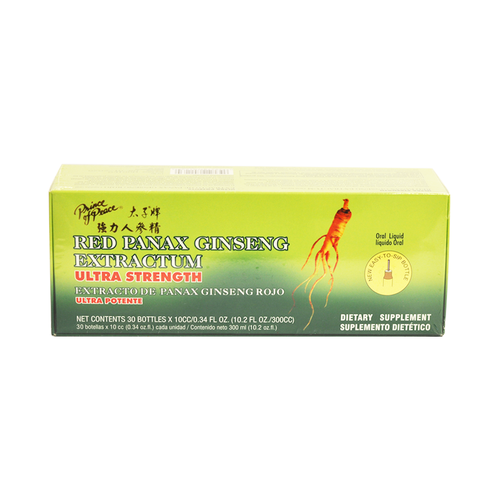 Prince of Peace Ultra Red Panax Ginseng Extractum, 30x10cc 1 each