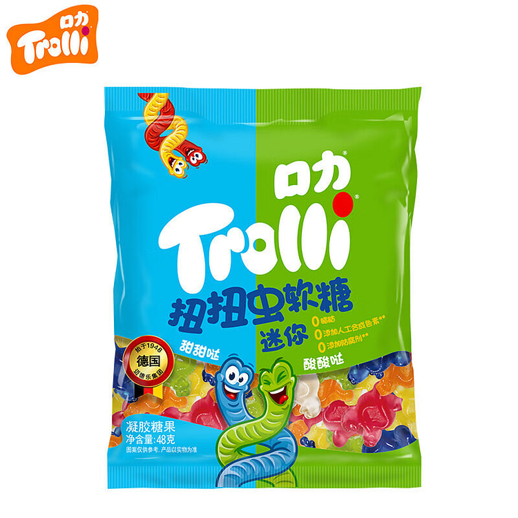 Trolli口力扭扭虫 软糖  橡皮糖 休闲零食