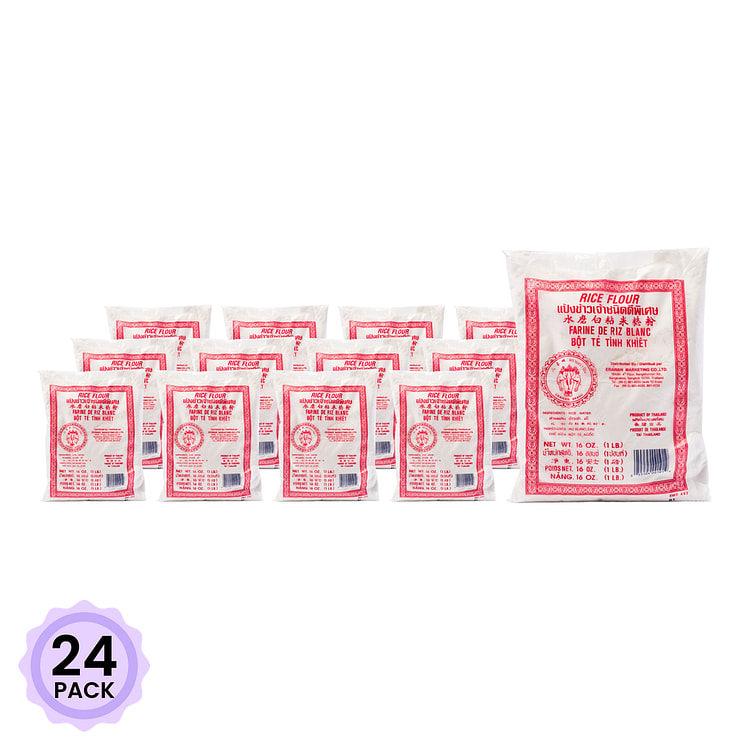 三象牌 水磨白粘米粉 1 磅*24 包
