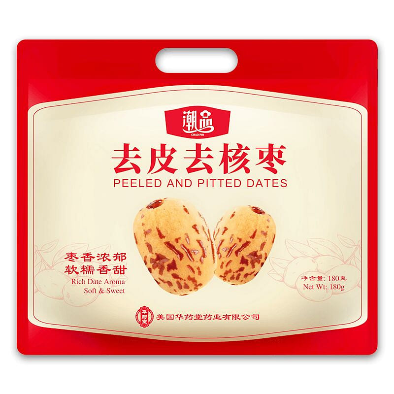 Hua Yao Tang Peeled and Pitted Jujube Dates 180g 1 pack