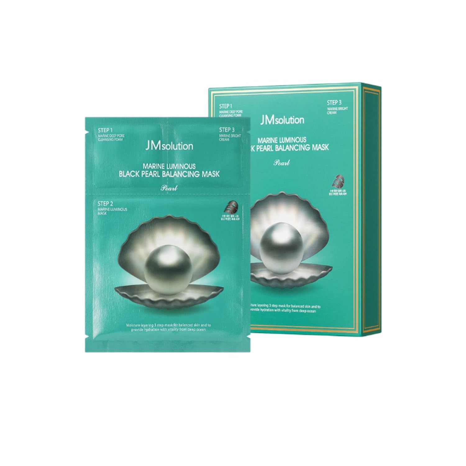JMSOLUTION 亮泽黑珍珠平衡面膜 1 份