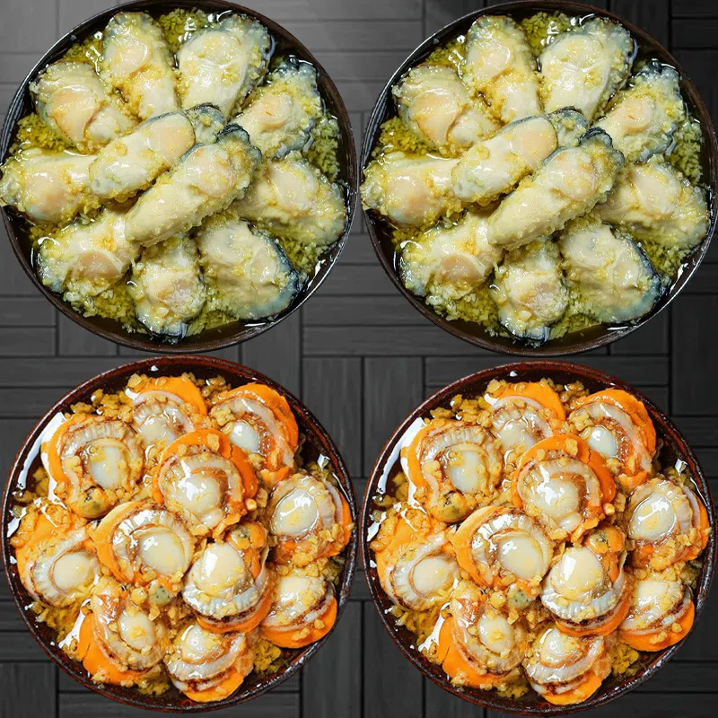 蒜香味生蚝扇贝100g*4罐 400 克