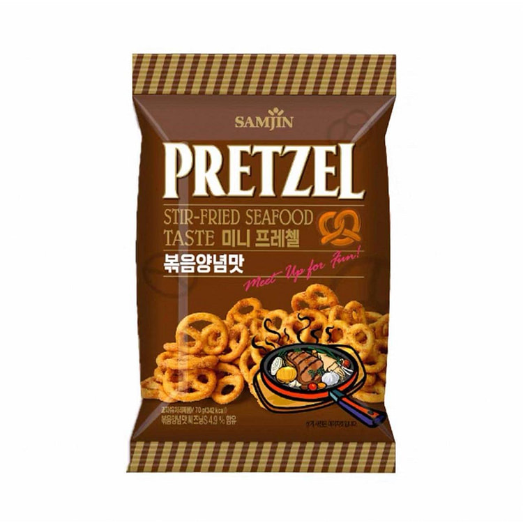 SAMJIN Seafood-flavored Mini Twist Cookies70g 1 each