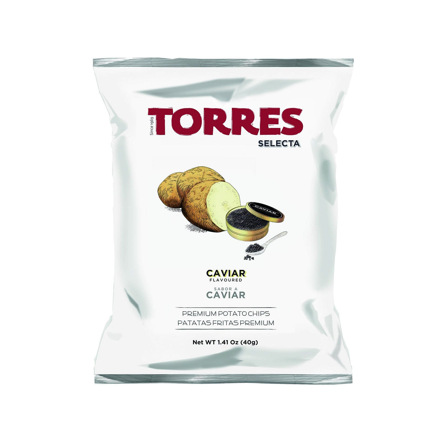 Torres Selecta Potato Chips Selecta Caviar (Spain) 1 each