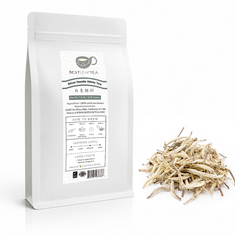 BESTLEAFTEA Silver Needle White Tea 7.5oz 215 g