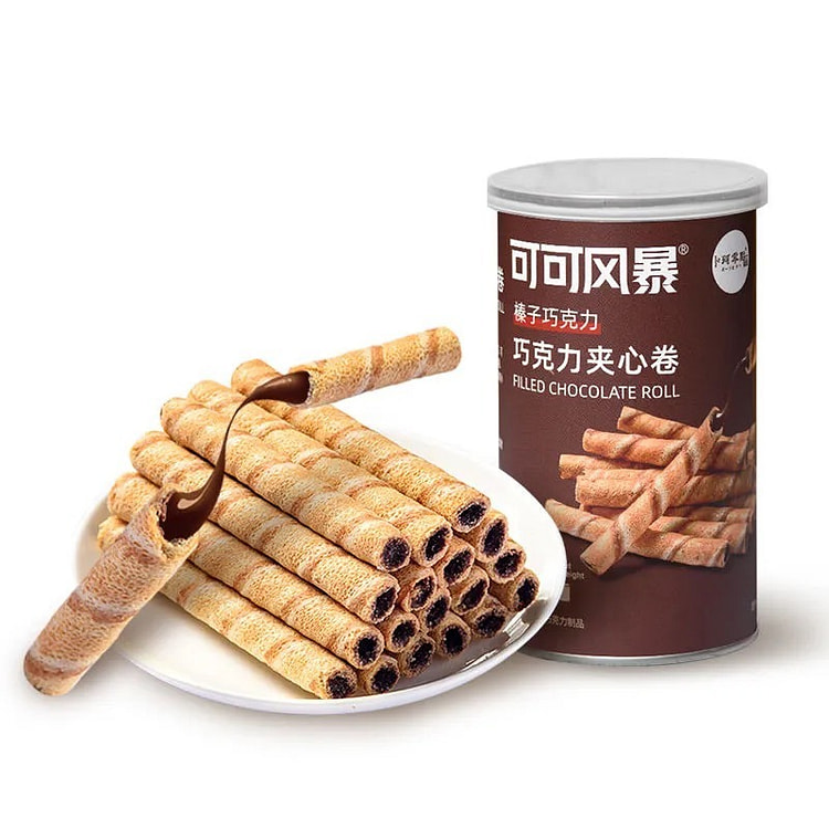 卜珂  榛子巧克力夹心卷 85 克