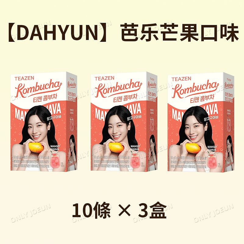 TWICE Endorsed TEAZEN Kombucha Guava Mango Flavor 3 box