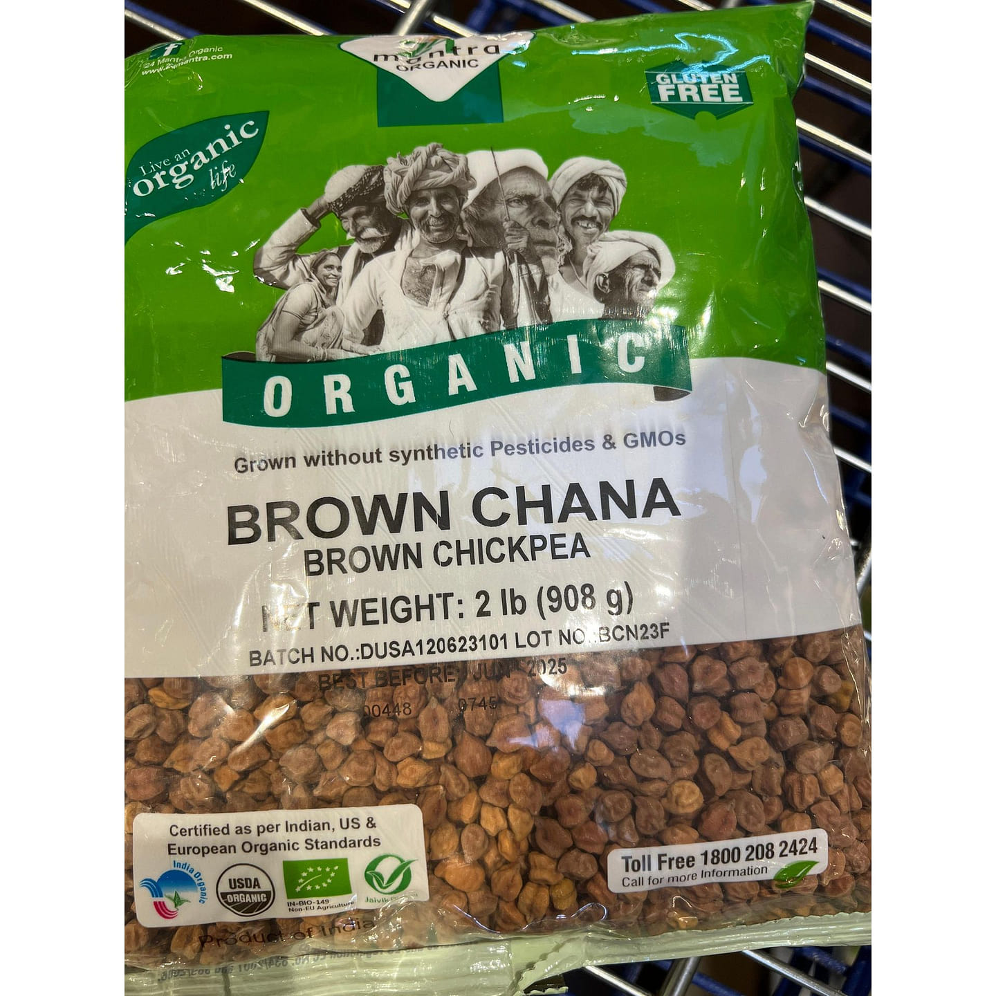 Mantra Organic Brown Chana 2 lb