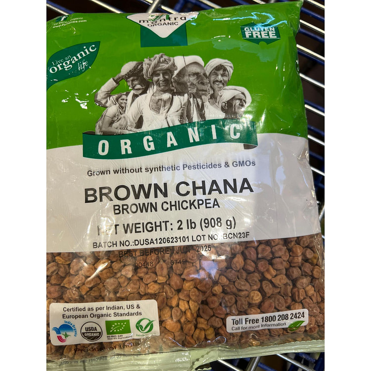 Mantra 有机棕色鹰嘴豆 2 磅