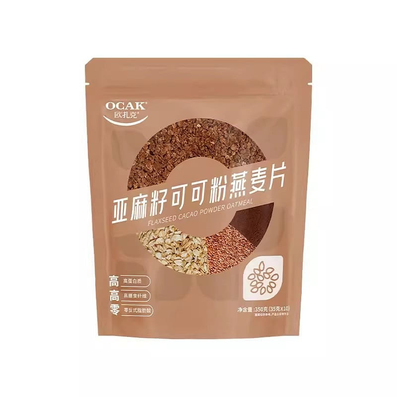 Flaxseed, cocoa powder, oatmeal, 3-in-1 oatmeal cu 350 g