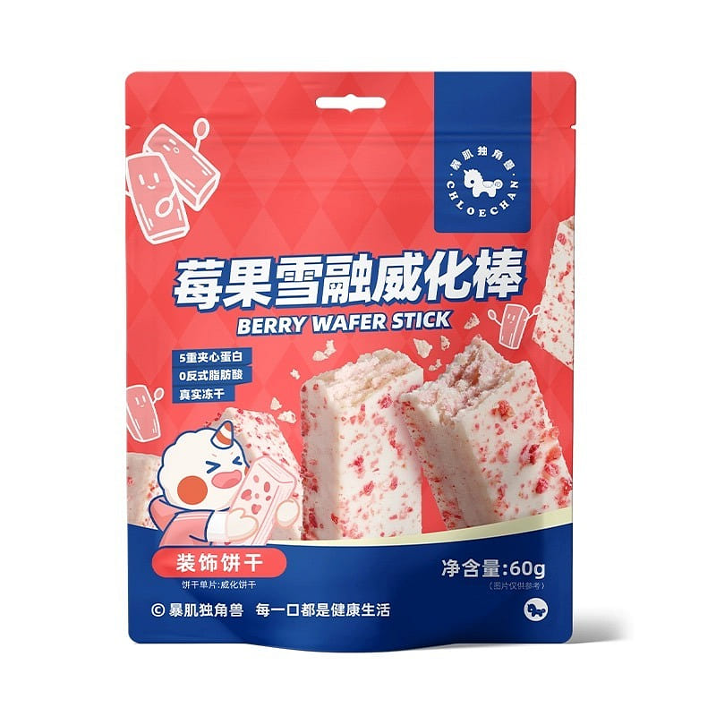 【CHLOECHAN】Berry protein waffle stick 60 g