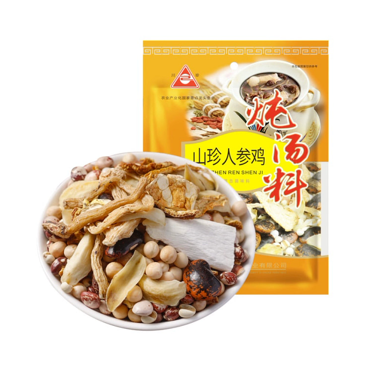 川珍 山珍人参炖鸡汤料150g*1袋 乌鸡煲汤炖肉