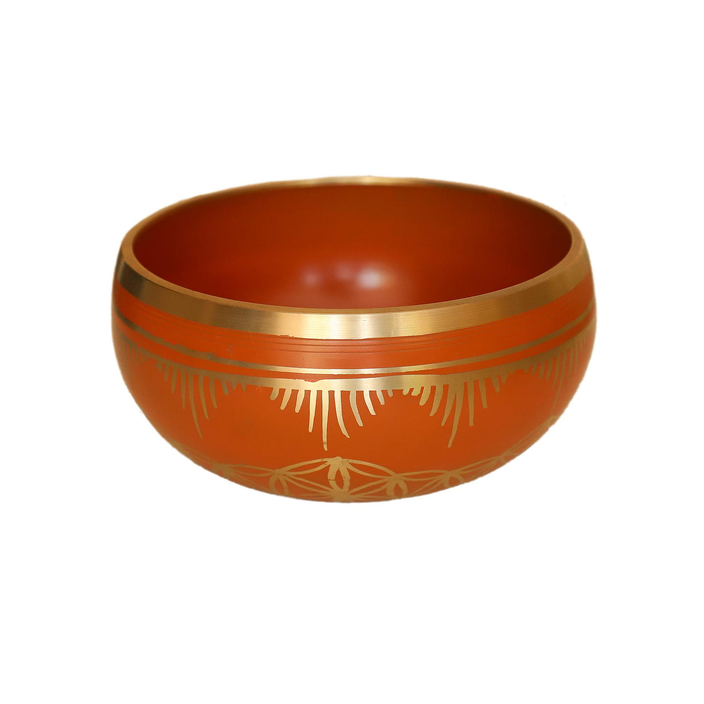 Cottage Handicraft, Sacral Chakra – Orange Tibetan Singing Bowl 1 count