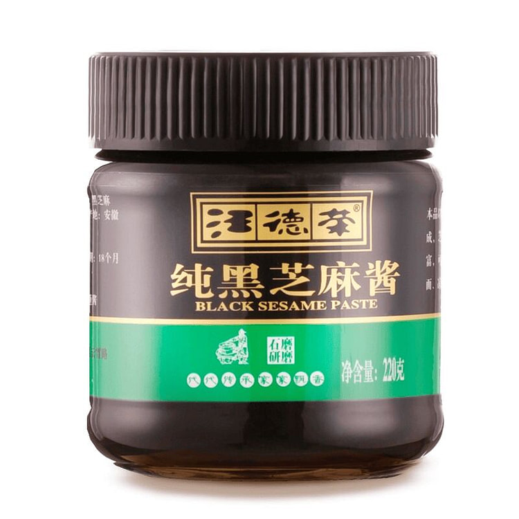 汪德荣 纯黑芝麻酱 220g*1瓶