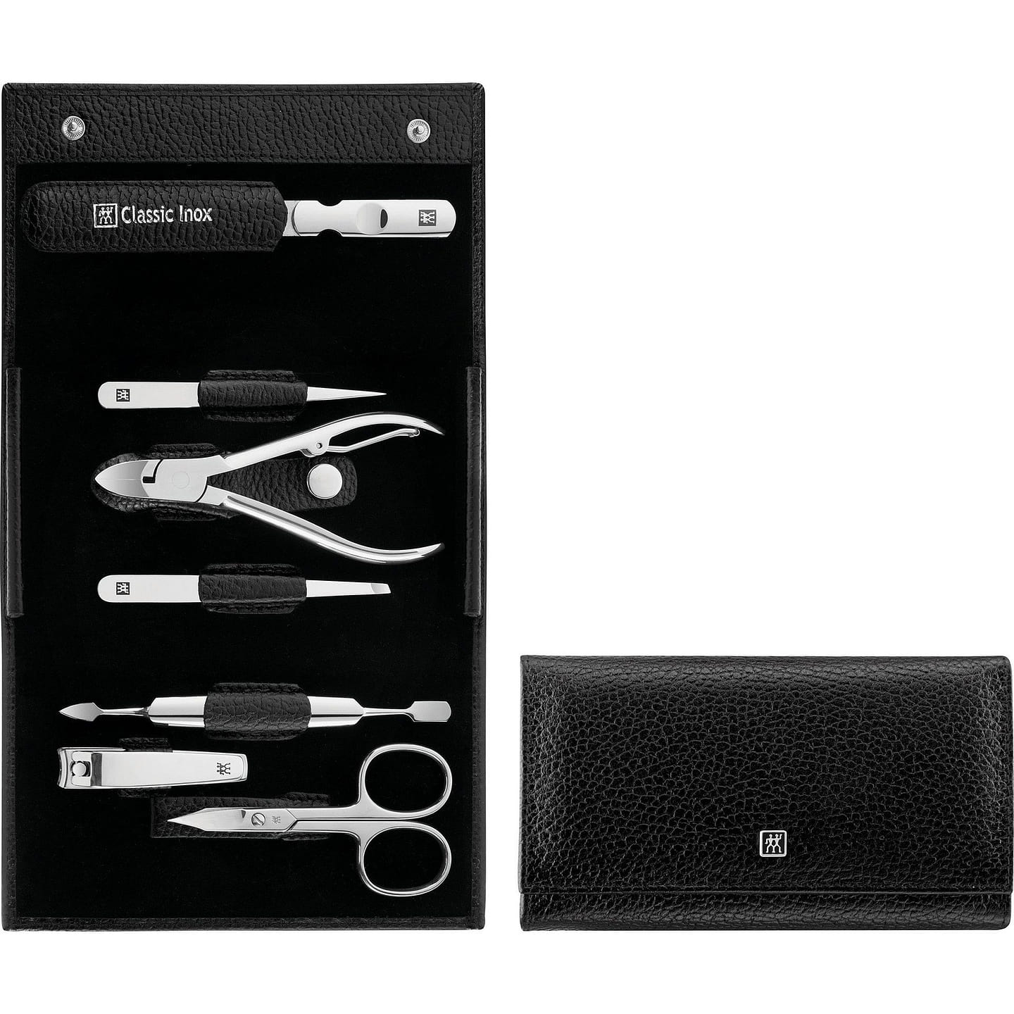 ZWILLING Beauty Classic Inox 8-pc Manicure set with Leather Case 8-pc / Black 1 each