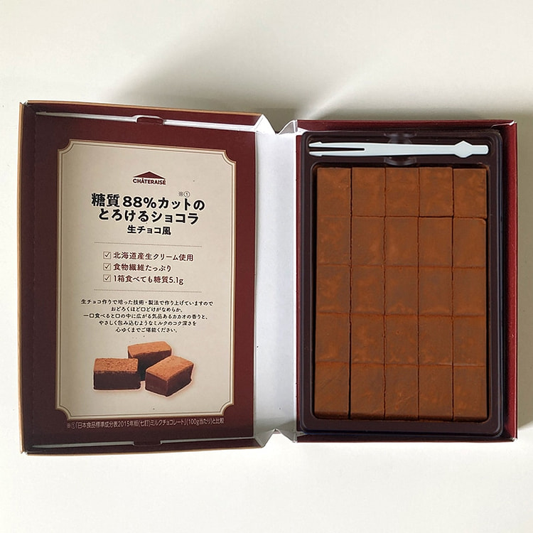 Chateraise 糖减少88%生巧克力 25粒 1 份