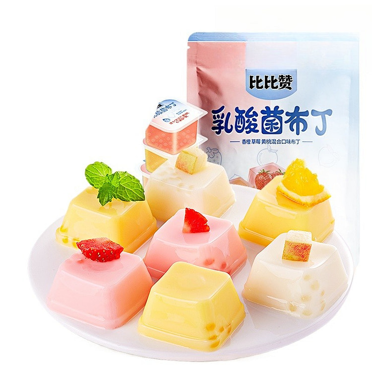 比比赞乳酸菌布丁果冻混合味380g*1袋