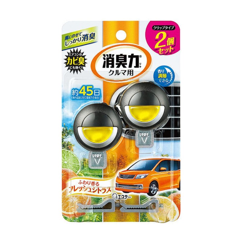 ST Car deodorizing power Clip type 2P Citrus 1 개