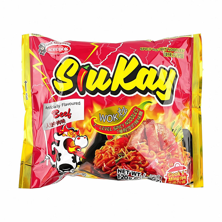 Siukay Beef Noodles 4.2oz 1 pack
