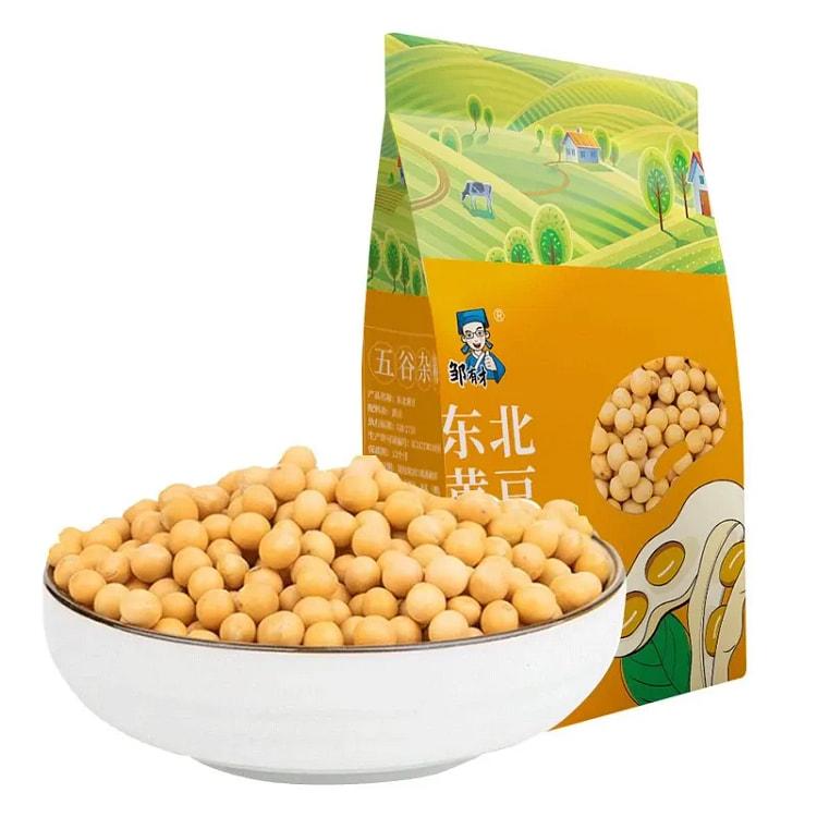 东北非转基因新黄豆农家自种大豆生豆芽打豆浆500g 500 克