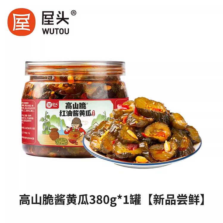Wu Tou Red Oil Sauce Cucumbers 380g*1 380 g