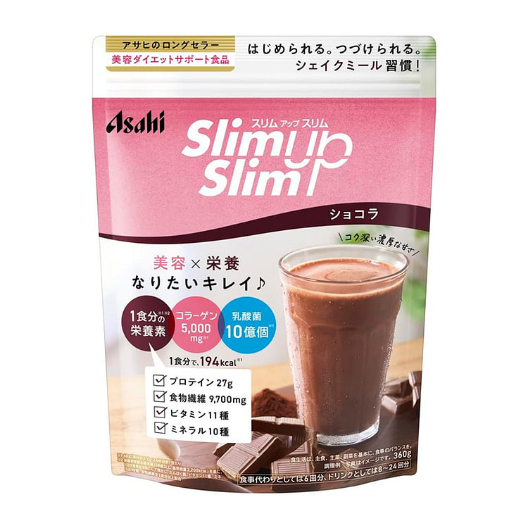 スリムアップスリム シェイク ショコラ味 360g アサヒグループ食品 コラーゲン・プロテイン配合