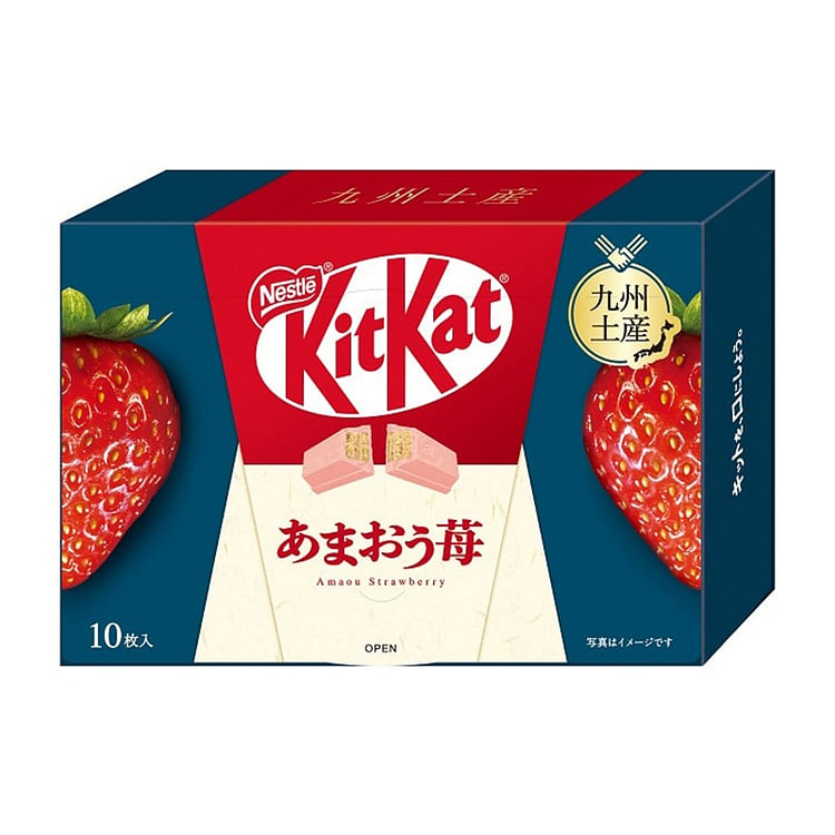 kitkat 饼干mini 10枚 九州甘王草莓