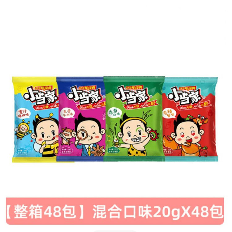 Xiaodangjia Crispy Noodles Assorted Flavor 20g*48 20 g