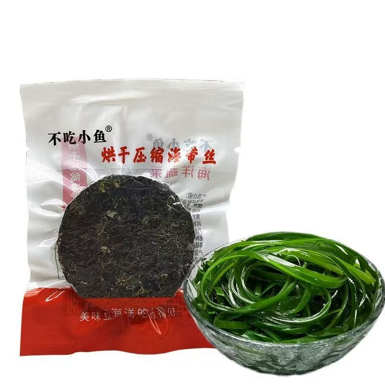 不吃小鱼 烘干压缩海带丝 160g 160 克