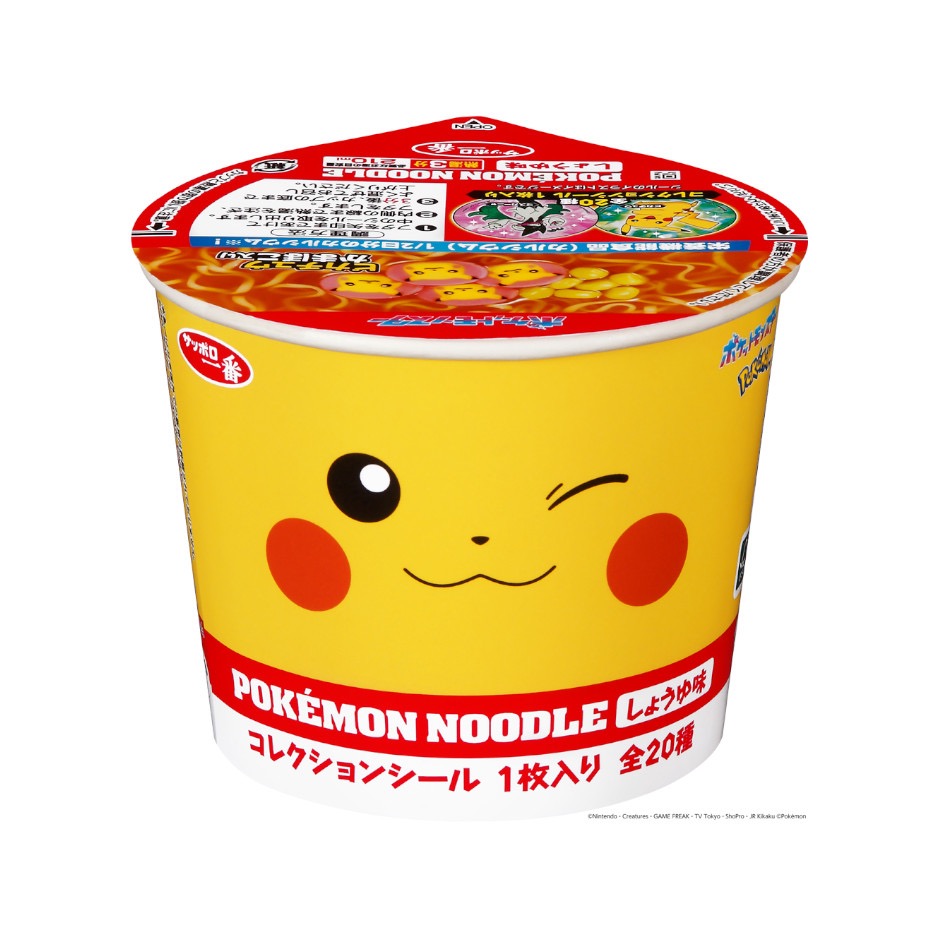 Pokemon Noodles Ramen Soy Sauce Pikachu Salt 38g 1 個