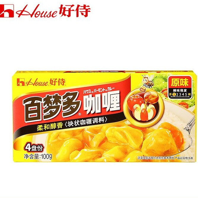 百梦多咖喱块日式咖喱原味料理拌饭调味100g 100 克