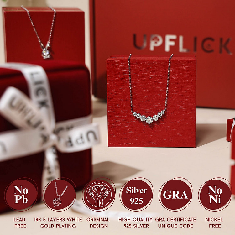 Happiness Moissanite Diamond Necklace 2.8 Carat