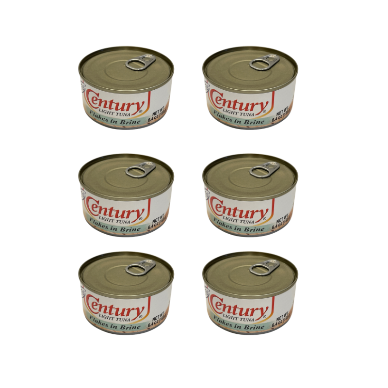 Century Tuna Flakes in Brine 6.4 oz pack of 6 1 each