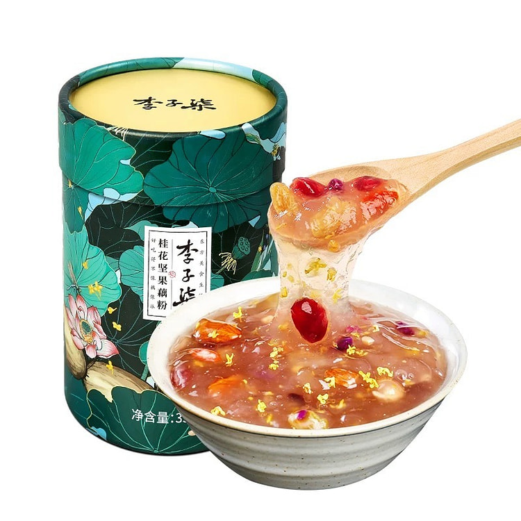 李子柒桂花坚果藕粉莲藕羹莲藕粉营养早餐冲泡代餐食品一罐装